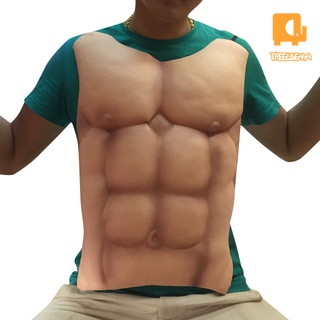 Halloween Fake Male Pectoral Muscle Breast Chest Skin EVA Foam Fancy Party Cosplay Costume