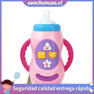 ★SCC★Baby Kids Sound Music Light Milk Bottle Learning Musical Feeding Bottle Toys