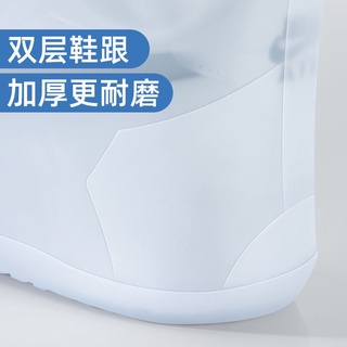tpe cubierta de zapatos impermeable y antideslizante de los hombres y las mujeres de silicona a prueba de lluvia cubierta de zapatos engrosado resistente al desgaste cubierta de pie zapatos de lluvia (9)