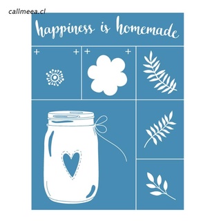 cal Happiness is Homemade Self-Adhesive Silk Screen Printing Stencil Mesh Transfers for DIY T-Shirt Pillow Textile Painting