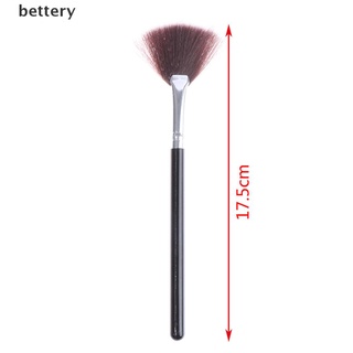 [bettery] 1 pza brocha profesional en forma de abanico/rubor/base/herramienta de maquillaje (6)