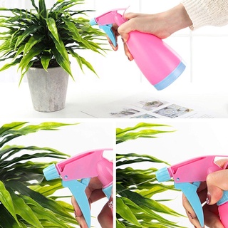 SHEKEYY 500mL Empty Plants Spray Bottle Candy Color Plant Watering Water Cans Hairdressing Tools Home Garden Plastic Garden Irrigation Water Sprayer/Multicolor
