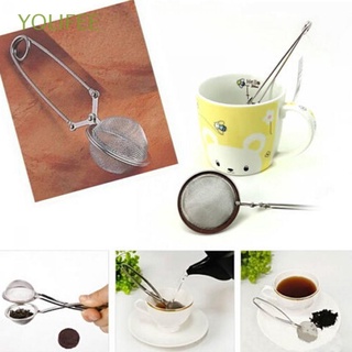 YOLIFEE Locking Strainer Sphere Filter Tea Ball Leaves Stainless Steel Steeper Infuser Home Spice Mesh