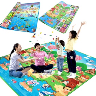 alfombras de área de niños gateando educativo 2 alfombrilla de juego lateral impermeable para niños dormitorio sala de juegos