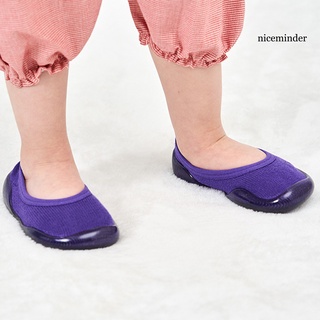 Nice_1 par de calcetines de piso de Color sólido a prueba de golpes antideslizantes bebé de corte bajo calcetines zapatos para niños pequeños (9)