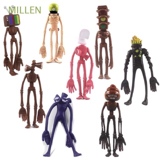 millen 8 unids/set anime sirena cabeza muñeca modelo figuals figura de acción miniaturas anime modelo juguetes pvc adornos para el hogar sirena modelo de anime (1)