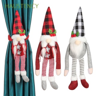 haustency cortina de navidad tieback adornos mr y mrs gnome cortina hebilla decoraciones gancho decoración del hogar abrazadera sujetador hebilla