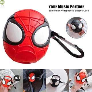 funda protectora de silicón con dibujos animados marvel 3d spiderman para audífonos airpod