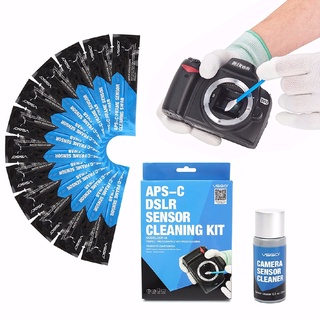 profesional aps ccd/cmos 10 sensor de limpieza hisopo + kit limpiador para cámara dslr