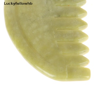 [luckyfellowhb] 1 peine de tabla de guasha natural jade facial raspado cuerpo spa masaje piedra herramienta [caliente]