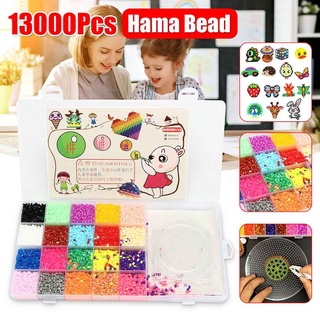 13000pcs 2.6mm perler hama beads recambio pack 3 pegboards stater kit niños manualidades