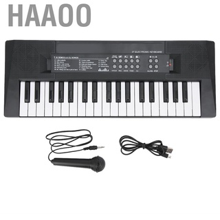 Haaoo Piano teclado instrumento Musical portátil Dual fuente de alimentación para niños niños (1)