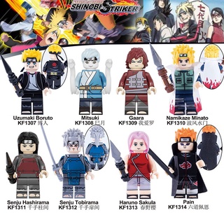Minifiguras Naruto Uzumaki Boruto Mitsuki Gaara Haruno Sakula Compatible Lego Anime Bloques De Construcción Juguetes Regalos