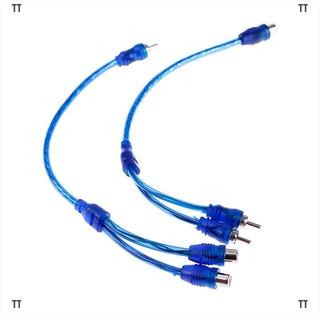 Cable Adaptador Rca hembra 1 pieza T-T 1 pieza a Macho De audio Estéreo Y