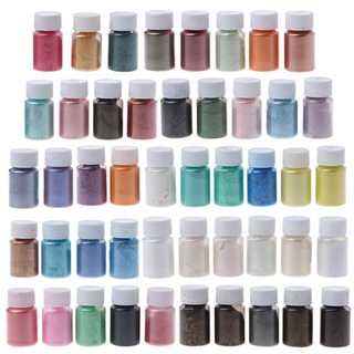 Time* 47 colores pigmentos brillante Mica polvo Kit de resina epoxi colorante maquillaje bomba de baño jabón fabricación de velas polvo pigmento Kit