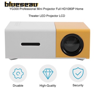 【blueseau】YG300 Professional Mini Projector Full HD1080P Home Theater LED Projector LCD