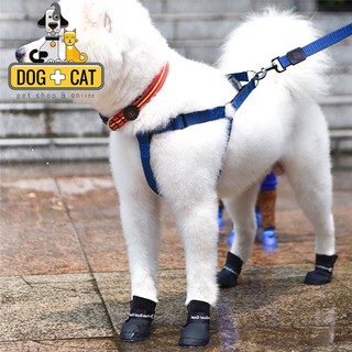 4 pzas/juego De Botas De goma antideslizantes Para la lluvia/zapatos impermeables Para perros pequeños