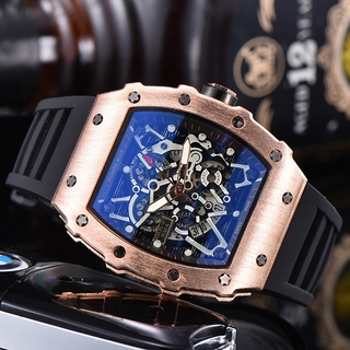 RM reloj de lujo de cuarzo con calendario deportivo deportivo de grado militar para hombre