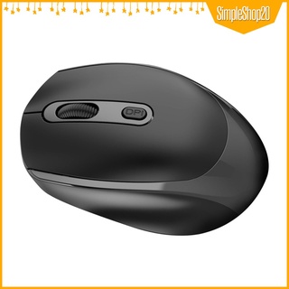 [SimpleShop20] Ratón inalámbrico, delgado recargable inalámbrico silencioso ratón, 2.4 g portátil USB óptico inalámbrico ordenador ratones con USB