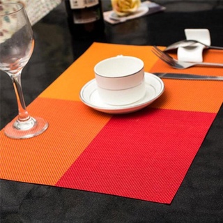 mantel individual de mesa de 5 colores para comedor, hogar, organización de aislamiento, mantel individual occidental l6e6