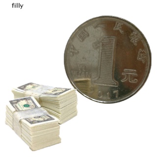 [FILLY] Escala 1/12 un paquete miniatura juego dinero Us $100/$1Banknotes DFS