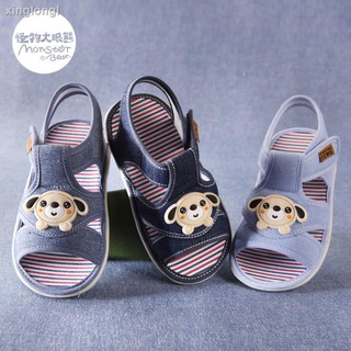 Sandalias para niños de un año con sandalias de tela para bebés con suela suave 1-3 años de edad para bebés zapatos de ve