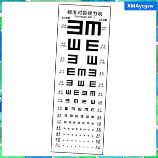 Standardized Eye Chart E Letter Visual Testing Chart for Home Waterproof (3)