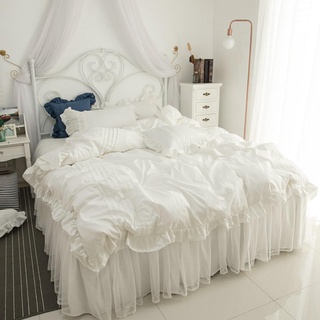 juego de sábanas 4 en 1 100% algodón, color blanco, moda, sábana de cama, funda de edredón