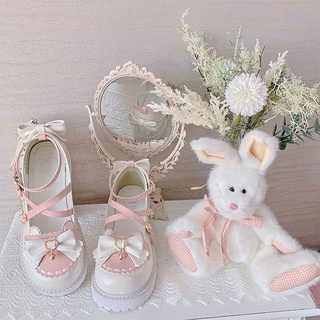 Lolita lindo suave hermana JK uniforme Mary Jane redondo pequeño zapatos de cuero