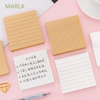 MARLA School Supplies Memo Pad Cute Notepad Sticky Notes Note Paper Kraft paper To do list 80sheet/pc Planner Stationery Memo Sticky