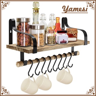 Yamesi soporte Organizador De madera Multifuncional Para estantes/colgador De cocina