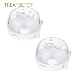 TREATSETCY 2PCS Child Proof Knob Covers Kitchen Gas Stove Knob Covers Oven Lock with Self Adhesive Tape Baby Safety Guards Stove Top Protector