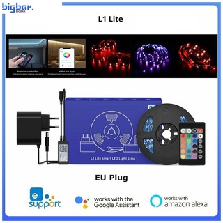 Sonoff L1 Lite 5m Rgb Wifi smart Led tira De luz Temporizador De control De baile con Música Funciona con Alexa Google Bigbar