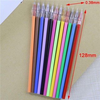 12 piezas de bolígrafo de Gel de color diamante recambios de papelería estudiantes suministros escolares de oficina