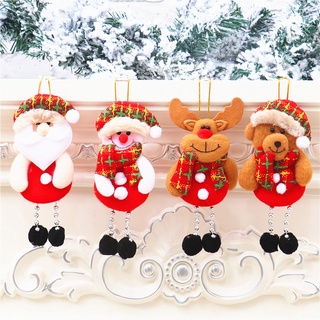 [productos de navidad] colgante de árbol de navidad santa claus muñeco de nieve oso pequeño muñeca navidad escena ventana decoraciones