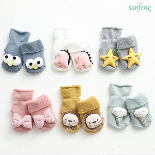 Sanfeng calcetines gruesos suaves antideslizantes con dibujos animados/calcetines Polainas Para bebés/niñas/calcetines multicolores De animales