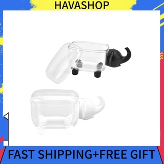 Havashop 2x Mini contenedor de almacenamiento transparente a prueba de polvo elefante de becerro