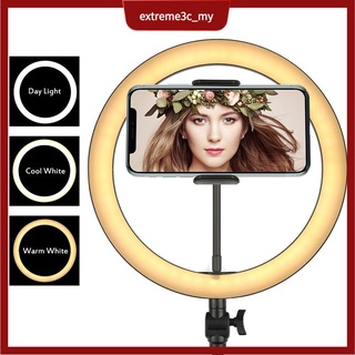 10 pulgadas led anillo de luz tricolor relleno de luz para selfie maquillaje fotografía vídeo transmisión en vivo lámpara grabación de vídeo luces