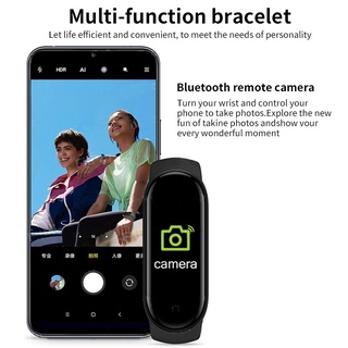 m6 smart pulsera reloj fitness tracker frecuencia cardíaca monitor de presión arterial pantalla a color pulsera inteligente para teléfono móvil pulsera inteligente custer (6)