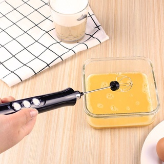 Vonl multifunción cocina Mini mango eléctrico batidor de huevos herramienta giratorio batidor para leche bebida café batidor mezclador (6)