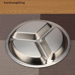 babl - plato de cena de acero inoxidable (3 secciones), 22/24 cm, plato de cena