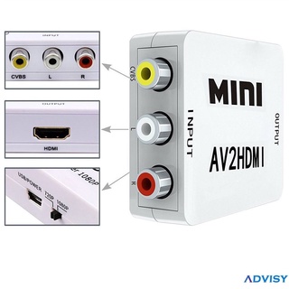 Mini convertidor RCA a HDMI 1080P compuesto AV De audio y video AV2HDMI