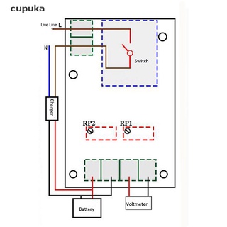 cupuka xh-m601 placa de control de carga de batería de 12 v cargador inteligente control de potencia cl (4)