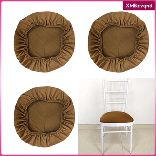 4 piezas de spandex silla del asiento cubierta del asiento comedor silla funda de caf
