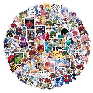Z&M❀Nuevo 100 pzs pegatinas de Anime japonés SK8 (3)
