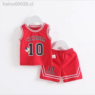 in stock✢❂Children s clothing net red boys children s summer suit 2021 new short-sleeved vest summer boy clothes (1)
