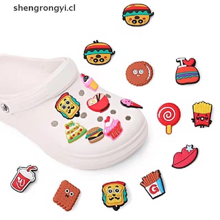 [shengrongyi] Zapatos De PVC Croc Charms Accesorios Cherry Helado Cumpleaños Pastel Decoración De [CL] (4)