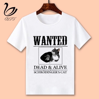 Schrodingers gato ciencia niños camiseta para niños ropa de manga corta moda divertida camisetas Top impreso camisetas