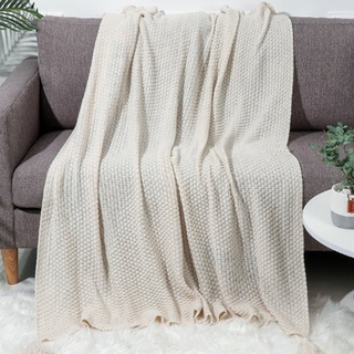 #well - manta de sofá de estilo nórdico para oficina, siesta, borla, bola de lana