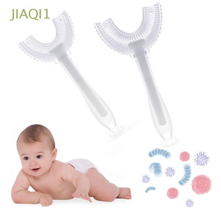Jiaqi1 cepillo De dientes Para niños 360 grados con mango en forma U Para Cuidado Oral/cepillo De dientes Para niños